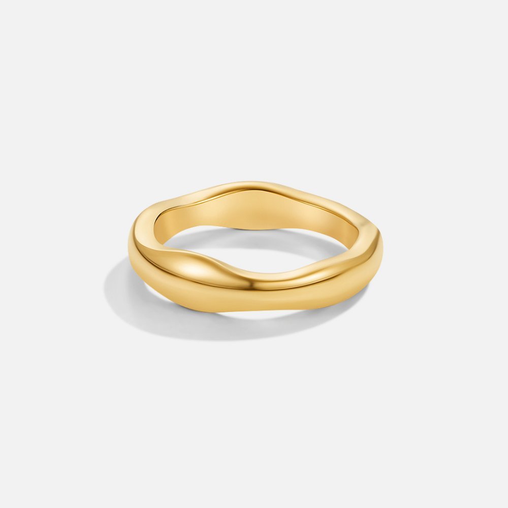 Shine - Sada prstenů vlnkového tvaru | Ring | Elora Praha