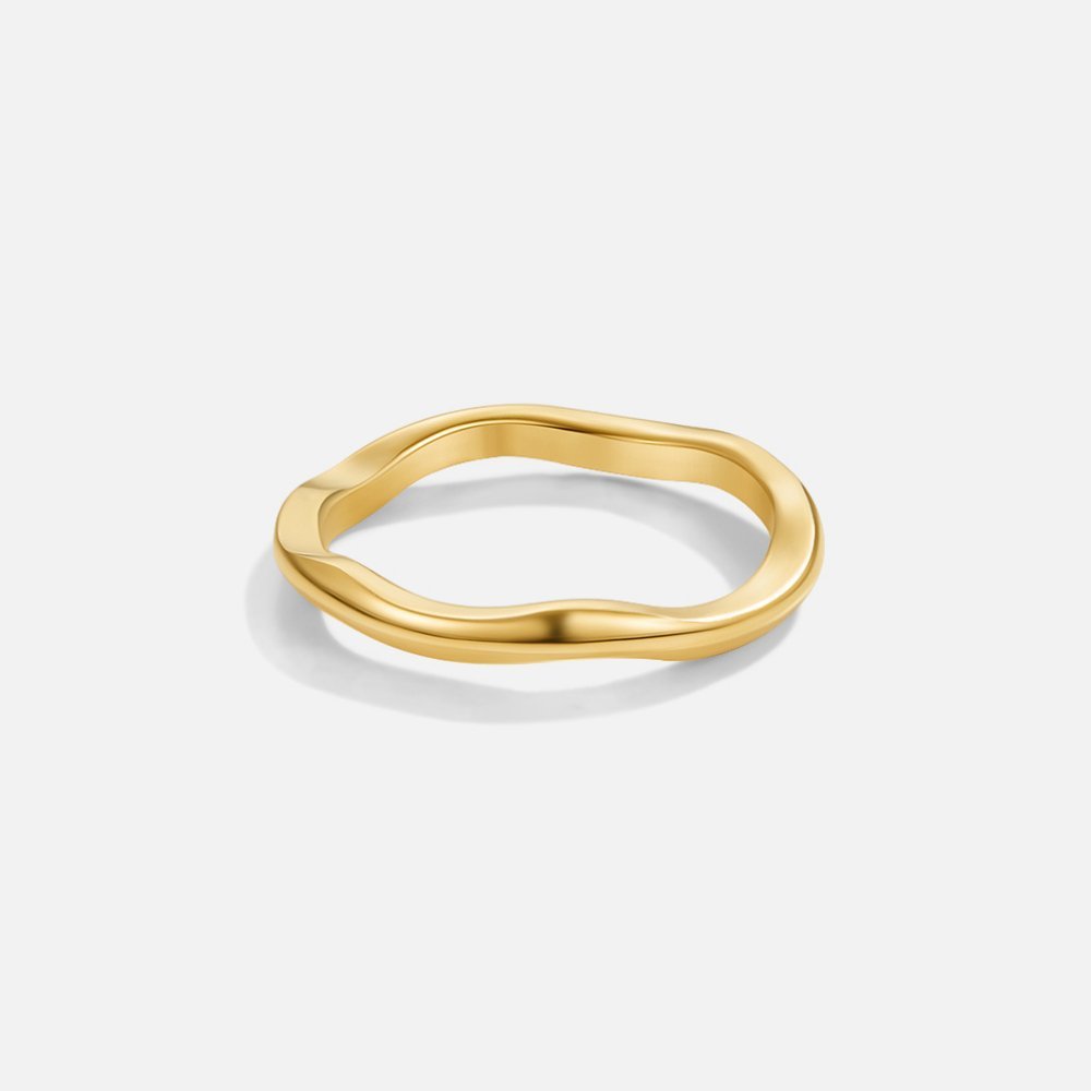 Shine - Sada prstenů vlnkového tvaru | Ring | Elora Praha