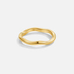 Shine - Sada prstenů vlnkového tvaru | Ring | Elora Praha