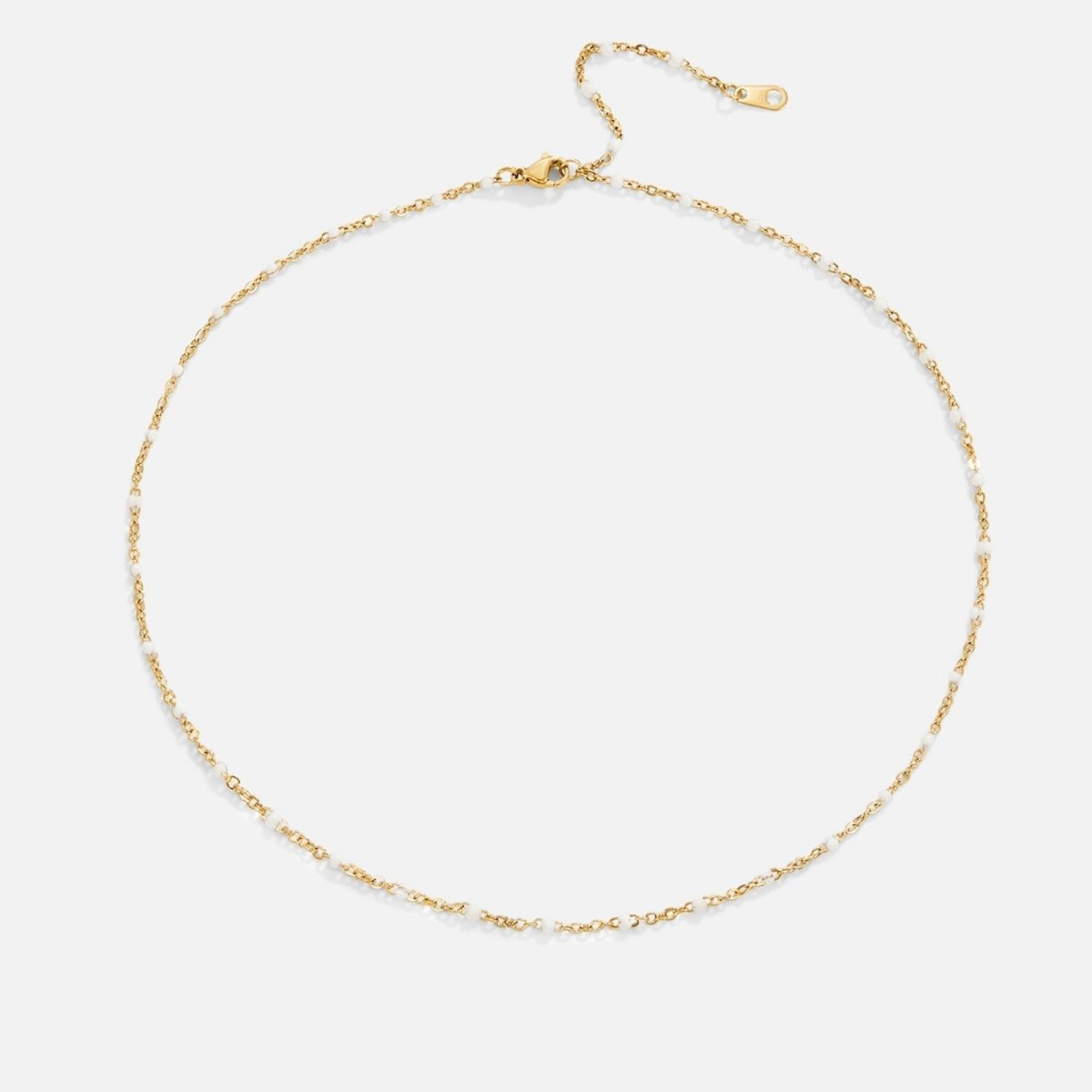 Čistý bílý perlový náhrdelník | Necklace | Elora Praha