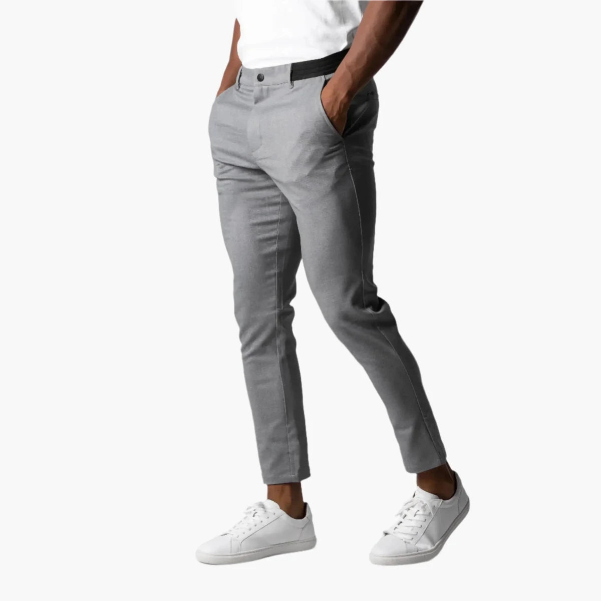Tomáš – Pánské Slim - Fit Chino Kalhoty – Elegantní Pracovní a Volnočasové Kalhoty s Moderním Designem | | Elora Praha