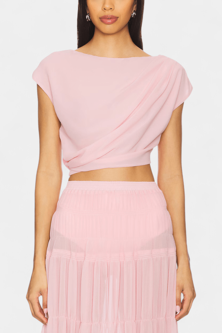 Nalia Chiffon Sukně s Elastickým Páskem a Vlnícími Vrsty | | Elora Praha