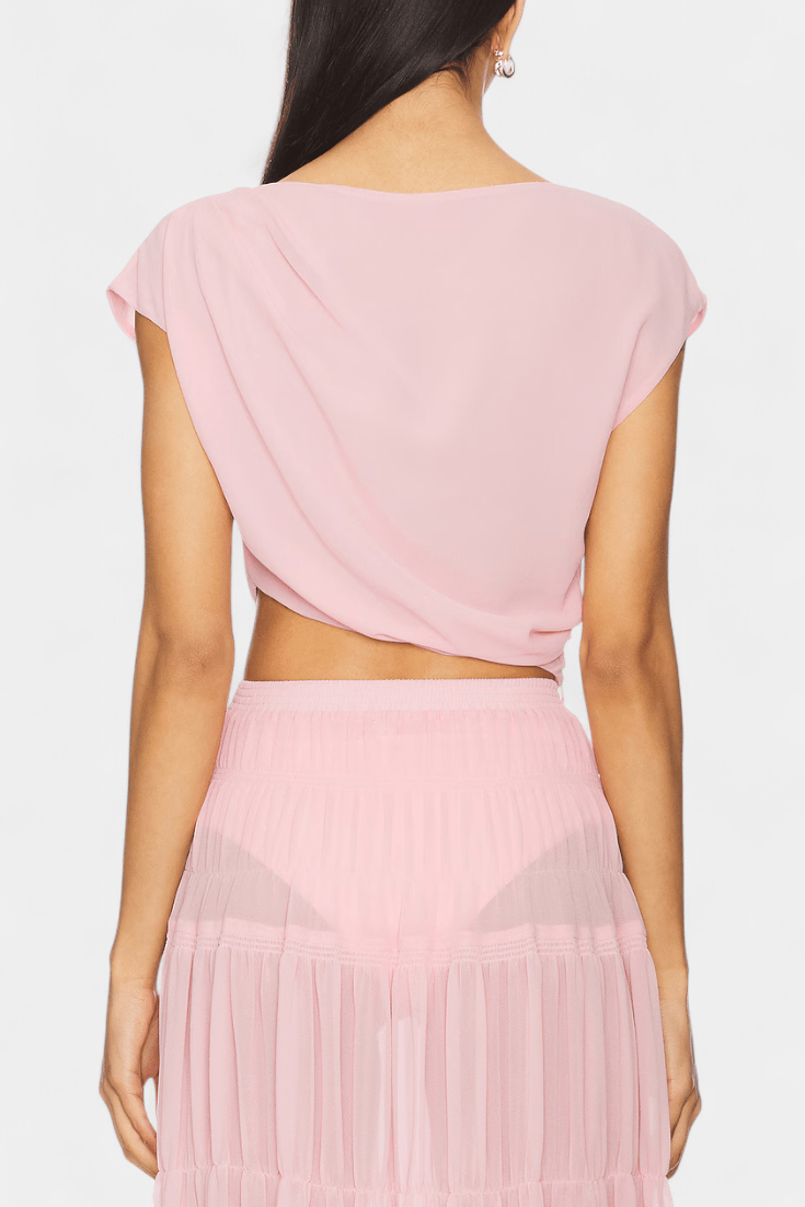 Nalia Chiffon Sukně s Elastickým Páskem a Vlnícími Vrsty | | Elora Praha