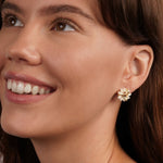 Opalové květinové náušnice | Earrings | Elora Praha