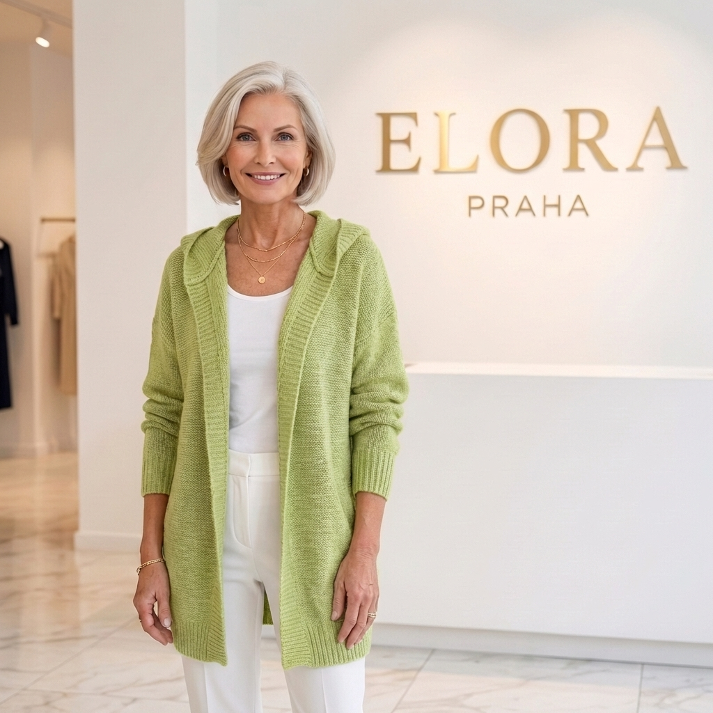 Daniela – Dlouhý cardigan s kapucí