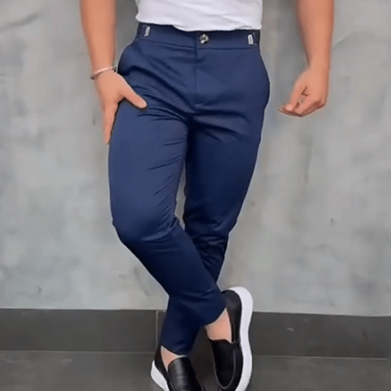 Massimo - Pánské Slim Fit Stretch Kalhoty | | Elora Praha