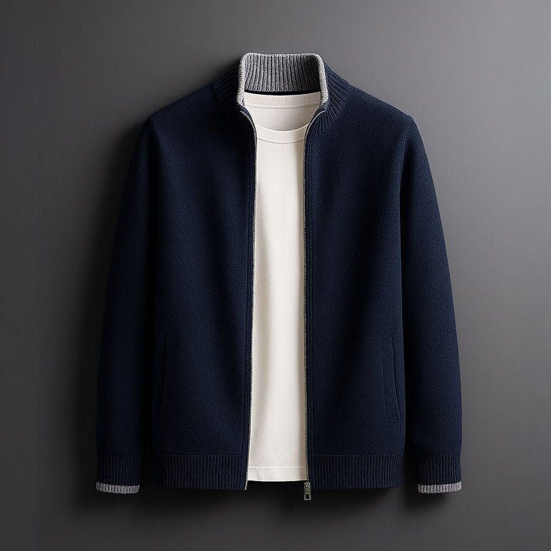 APOLO™ - ELEGANTNÍ VLNĚNÁ ZIPOVÁ BUNDA | | Elora Praha
